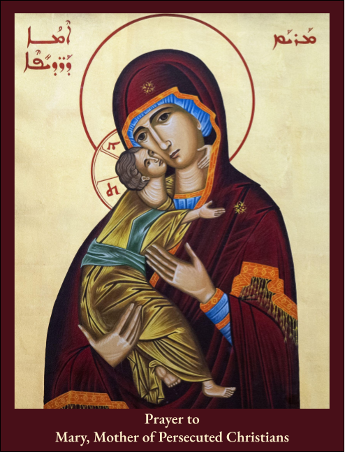 Mary, Mother of the Persecuted Prayer Cards (pk 10)
